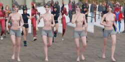 3d 4koma alternate_version_available background_characters barefoot being_watched breasts clothed_female_nude_female clothed_male_nude_female crowd_watching exhibitionism female female_focus fortnite fortnite:_battle_royale grey_shorts helsie_(fortnite) hope_(fortnite) iris_(fortnite) jogging jonesy_(fortnite) lexa_(fortnite) light-skinned_female looking_at_another male maverick_(fortnite) multiple_boys multiple_girls nipples only_one_naked petite_female public_nudity public_topless ruby_(fortnite) running sagan_(fortnite) sequence shorts skye_(fortnite) small_breasts snow sportswear streaking suggestive_gesture tongue_between_fingers tongue_out topless topless_female winter winter_clothes