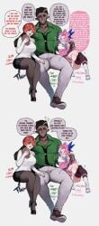 1girls 2026 2boys1girl 2d 2d_(artwork) biting_lip black_lipstick blush blushing blushing_profusely brother color colored cum cumshot dark-skinned_male dark_skin drool drooling ejaculation english english_text extremely_gay female femboy flustered flustered_male gay gay_male gay_thoughts genital_fluids ginger gritted_teeth halcyon_(thiccwithaq) horny horny_male ilya_(thiccwithaq) in_denial looking_pleasured male multiple_boys multiple_images muscular muscular_male orgasm original original_character original_characters pink_hair pleasure_face rolling_eyes shivering simple_background sister size_difference spontaneous_ejaculation thiccwithaq white_background yaoi