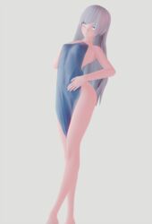 3d female naked photoshoot pin_up rwby small_breasts towel tradelt weiss_schnee white_hair