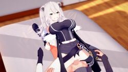 3d animated clothed clothed_female clothed_sex clothing cowgirl_position female gray_hair hololive hololive_gen_5 hololive_japan male mp4 no_sound pussy sex shishiro_botan tagme uncensored vaginal_penetration video virtual_youtuber wataamage