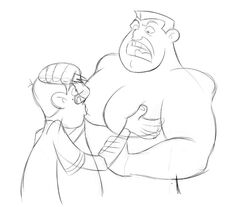 2boys aizenhower artist_name black_and_white character_name copyright_name disney disney_channel gay kim_possible monochrome older_man_and_younger_boy ron_stoppable steve_barkin sucking_nipples yaoi