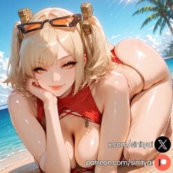 1girls 2025 ai_generated ass big_ass big_breasts blonde_hair breasts burnice_white female hi_res high_quality high_resolution highres huge_ass huge_breasts huge_thighs nsfw red_eyes sinity small_waist thick_thighs thin_waist yellow_hair zenless_zone_zero