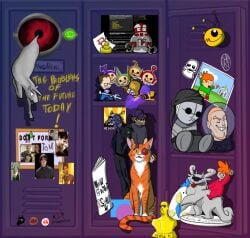 alien_hominid anniversary antlers avian award b_(newgrounds) behemoth_chicken bird black_eyes blue_body calumn_&_castello calumn_(calumn_&_castello) castello_(calumn_&_castello) cat_dynamics charlie_the_unicorn charlie_the_unicorn_(series) chicken church circle_n'_square club_a_seal dan_paladin_(character) dipshit_(telebubby_fun_land) domestic_cat equid equine eyewear felid feline felis fur galliform gallus_(genus) glasses grey_body grey_skin horn human joey_(circle_n'_square) johnny_utah keychain kitty_krew lah-lah_(telebubby_fun_land) locker machine madness_combat male mammal mascot mindchamber_(character) mindchamber_(series) mythological_creature mythological_equine mythology new_ground_(fanzine) newgrounds p-bot patrick_(circle_n'_square) phasianid photo pico_(newgrounds) pico_(series) pink_body plushie pojo_(telebubby_fun_land) psychogoldfish_(character) robot sanford_(madness_combat) sculpture shangxian sherbert_the_cat_(newgrounds) statue stinky_winky_(telebubby_fun_land) tankmen telebubby_fun_land teletubbies teletubby the_behemoth_(company) tom_fulp trophy turd_of_the_week unicorn wade_fulp white_body white_fur yellow_body