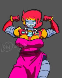 brawl_stars dress futa_only lola_(brawl_stars) muscles robot_girl surge_(brawl_stars)