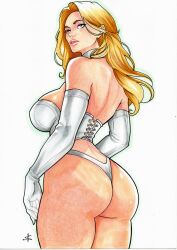 emma frost from hellfire club by levi souza (artist)