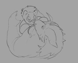 anthony_drescar_(markusd) bear big_muscles dragon eastern_dragon enti_orasia_(entitropy) fur horn male mammal markusd muscular muscular_male mythological_creature mythological_scalie mythology polar_bear scalie ursine