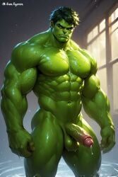 abs ai_generated biceps big_muscles big_penis cum cum_drip erect_nipples erect_penis erection green_body green_skin muscles muscular muscular_arms muscular_male muscular_thighs naked naked_male nude nude_male nudity pecs pectorals penis quadriceps quads six_pack solo solo_male triceps