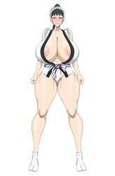 1girls angry angry_expression angry_face annoyed annoyed_expression areolae arms_up belly_button big_breasts blush blush blushing_at_viewer breasts breasts brown_eyes busty curvaceous curvy curvy_body curvy_female curvy_figure embarrassed female female_only fit fit_female front_view fundoshi glasses half-closed_eyes half-dressed half_naked headband headgear headwear horny horny_female huge_breasts huge_breasts japanese_clothes japanese_clothing jujutsu_kaisen kugisaki_nobara large_breasts legs_apart looking_at_viewer massive_breasts massive_tits multiple_girls nipples nipples_covered nipples_visible_through_clothing pale_skin plump pose posing short_hair sihkygmojsn simple_background slender_waist slim_waist socks standing sweat sweatdrop sweating thick thick_thighs traditional_clothes underwear veins white_body whore whore_eyes wide_hips zenin_maki