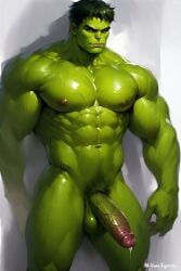 abs ai_generated biceps big_muscles big_penis cum cum_drip erect_nipples erect_penis erection green_body green_skin muscles muscular muscular_arms muscular_male muscular_thighs naked naked_male nude nude_male nudity pecs pectorals penis quadriceps quads six_pack solo solo_male triceps