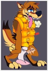 1boy anthro aroused breath bulge canid canine canis clothing domestic_dog edge edging fatalsyndrome gay german_shepherd herding_dog horny_(disambiguation) jacket latex latex_clothing levi_(betaetadelota) levi_(disambiguation) levi_sheppy life_jacket male male_only mammal masturbation orgasm_face panting pastoral_dog press pull_cord pullcord rubber rubbery sex_toy shiny_(disambiguation) solo solo_focus squeaky squish standing tagme topwear vest vibrator wand wand_vibrator yaoi