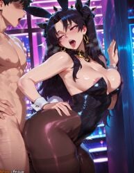 1boy 1girls 2025 ai_generated animal_ears anime anime_girl anime_style areola_slip arisua artist_name bangs bare_shoulders big_ass big_breasts black_hair black_leotard blush breasts breasts cleavage clothed_female_nude_male collarbone covered_navel curvaceous curvy curvy_body curvy_female detached_collar earrings fake_animal_ears fate/grand_order fate_(series) female fit_female hair_ribbon hand_on_hip hi_res high_quality high_res high_resolution highleg highleg_leotard highres ishtar_(fate) ishtar_(fate)_(all) ishtar_(fate/grand_order) jewelry large_ass large_breasts leotard long_hair manly nipples nude open_mouth pantyhose parted_bangs patreon patreon_username playboy_bunny pussy_juice rabbit_ears rabbit_tail red_eyes ribbon saliva sex sex_from_behind shiny_clothes skindentation solo_focus standing standing_sex straight sweat tail thighband_pantyhose thighs tongue tongue_out two_side_up uncensored watermark wrist_cuffs