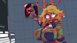 cally3d cryptiacurves deltarune noelle_holiday noelle_holiday_(cryptiacurves) vrchat vrchat_avatar