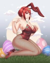ass big_ass big_breasts big_butt big_thighs big_titties bikini breasts bunny_ears bunny_girl bunny_girl_suit bunnysuit clothing curvaceous curvaceous_female curvaceous_figure curvy curvy_figure curvy_hips female female_focus female_only nintendo pyra pyra_(xenoblade) red_hair short_hair vyor xenoblade_(series) xenoblade_chronicles_2