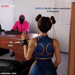 1girls 3d abs armpits arms_behind_head arms_up artist_name asian asian_female ass ass_focus athletic_female back_view blender bubble_butt cameltoe capcom child_bearing_hips chinese_female chun-li chun-li_(fortnite) chun-li_(street_fighter_alpha) female female_only fit_female fortnite hair_buns hairbuns hands_behind_head huge_ass huge_butt looking_at_viewer multiple_views muscular muscular_female nevoa round_ass round_butt shaved_armpit simple_background solo solo_female squid_game street_fighter street_fighter_alpha tight_clothing track_suit white_background wide_hips