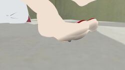 barefoot feet feet_up foot_fetish giantess hyuuga_hinata mmd sakura_haruno stomp stomped stomping tagme trample trampling video