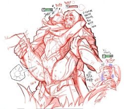 2boys 2d 2d_(artwork) 3boys arcane arcane_jayce arcane_viktor balls_under_clothes big_penis breeding breeding_kink carrying carrying_partner clothed_male clothed_sex cum cum_in_pussy cum_inside cumming cumming_in_pussy cumming_while_penetrated cuntboy cuntboy/male cuntboy_penetrated ejaculating_cum ejaculation full_nelson full_nelson_(legs_held) gay gay_sex high_resolution highres jayce_talis l3mdzz large_penis league_of_legends male male/male male_penetrated male_penetrating male_penetrating_male pants_open penis penis_in_pussy penis_out pregnant pregnant_male pregnant_sex pussy pussy_juice pussy_juice_drip riot_games stand_and_carry_position standing standing_sex vagina vaginal_fluids vaginal_penetration vaginal_sex video_game_character video_games viktor_(league_of_legends) yaoi yaoi_with_male_audience