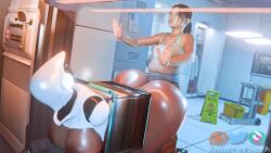 1futa 1girls 3d animated ass female futa_on_female futanari haydee haydee_(game) huge_ass nuttytouch robot sex tagme video