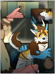 absurd_res against_surface against_wall andy_f anthro anthro_on_anthro anthro_penetrated anthro_penetrating anthro_penetrating_anthro antlers ass balls belly big_dom_small_sub blue_eyes blue_nose bodily_fluids boris_mk bottomwear bovid bovine brown_body brown_fur canid canine cattle clothing clothing_around_legs comic comic_panel cum cum_drip cum_in_mouth cum_inside cum_while_flaccid cum_while_penetrated detailed_background dominant dominant_anthro dominant_male dripping duo ears_back ejaculation elevator facial_piercing fellatio fox fur genital_fluids genitals gold_(metal) gold_jewelry hair hand_on_belly hands-free hands_on_back hi_res holding_bar holding_leg horn humanoid_genitalia humanoid_penis hybrid inside jewelry larger_male leaking leaking_cum light looking_away looking_up male male/male male_penetrated male_penetrating male_penetrating_male mammal markings martigeon_art mirror mirror_reflection moan muscular muscular_anthro muscular_male narrowed_eyes nipples nose_piercing nose_ring nude oral orange_body orange_fur pants paws penetration penile penile_penetration penis penis_size_difference piercing pink_nipples pink_nose pivoted_ears public public_nudity public_sex reflection ring_piercing romantic sex short_male size_difference slightly_chubby smaller_anthro smaller_male smaller_penetrated spots spotted_body spotted_fur straps submissive submissive_male sweatpants tail tall tan_body tan_fur teeth vein veiny_penis white_body