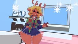 cally3d cryptiacurves deltarune noelle_holiday noelle_holiday_(cryptiacurves) vrchat vrchat_avatar