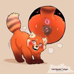 animal_genitalia animal_pussy anthro asian_female disney furry mei_lee panda pixar red_fur turning_red