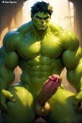abs ai_generated biceps big_muscles big_penis cum cum_drip erect_nipples erect_penis erection green_body green_skin muscles muscular muscular_arms muscular_male muscular_thighs naked naked_male nude nude_male nudity pecs pectorals penis quadriceps quads six_pack solo solo_male triceps