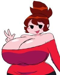 1girls alt_girlfriend_(readraws) auburn_hair big_boobs big_breasts breasts female friday_night_funkin girlfriend_(friday_night_funkin) jpg large_breasts momiji_(artist) tagme twitter_link