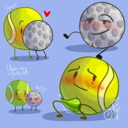 1boy 1girls 2d 2d_(artwork) battle_for_dream_island bfb bfdi bfdia blush boner clitoris cock cute digital_drawing_(artwork) embarrassed erection female fizzyfox_(artist) friends_with_benefits golf_ball golf_ball_(bfdi) kissing male male/female nervous object_shows penis presenting presenting_penis presenting_pussy pussy smirk tennis_ball tennis_ball_(bfdi) tpot