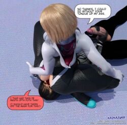 3d big_ass big_penis blonde_hair cindy_moon dark_hair daz3d daz_studio facesitting futa_on_futa futa_only futanari gwen_stacy kazkazuma large_ass large_penis long_penis marvel mask masked masturbation silk_(marvel) spider-gwen spider-man_(series) thick_thighs