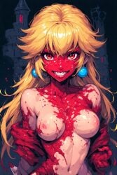 ai ai_generated blood gross mario_(series) n64 nes pixel pixel_art princess_peach snes weird zombie