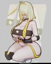 animated ass ass_focus ass_grab ass_up big_ass big_breasts breast_grab breast_press breasts breasts_out elegg_(boom_and_shock)_(nikke) elegg_(nikke) goddess_of_victory:_nikke rushzilla simple_background tagme thick thick_ass thick_thighs thighhighs thighs video yellow_hair