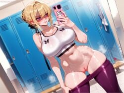1girls ai_generated arzagod ass big_ass big_breasts breasts bubble_butt dat_ass evelyn_chevalier female huge_ass large_ass perfect_body seductive_look tagme thick_ass thick_thighs wide_hips zenless_zone_zero