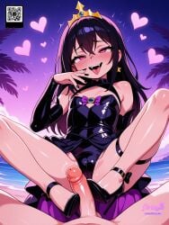 2boys :d ai_assisted ai_generated bare_shoulders bare_tree beach black_hair blush bulge cum dress earrings elbow_gloves erection eyebrows_visible_through_hair flirtzy.ai footjob gloves hair_between_eyes heart heart-shaped_pupils high_heels jewelry long_hair looking_at_viewer male_focus moon multiple_boys naughty_face night night_sky open_mouth otoko_no_ko outdoors palm_leaf palm_tree patreon_username penis plant purple_eyes sky smile solo_focus spoken_heart spread_legs star_(sky starry_sky straight symbol-shaped_pupils thigh_strap tongue tongue_out tree uncensored yaoi