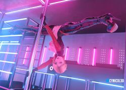 1girls 3d breasts cynicxl3d female gwen_stacy gwen_stacy_(spider-verse) nipples pole pussy solo spider-gwen spider-man:_into_the_spider-verse spider-man_(series) stripper_pole stripping