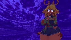 cally3d cryptiacurves deltarune noelle_holiday noelle_holiday_(cryptiacurves) vrchat vrchat_avatar