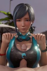 1boy 1girls 2:3 3d animated athletic_female big_breasts bikini breasts clothed clothed_female_nude_male dead_or_alive dead_or_alive_xtreme_venus_vacation female goggles goggles_around_neck human lazyprocrastinator light-skinned_female light-skinned_male light_skin longer_than_10_seconds looking_at_viewer male male_pov no_sound outdoors paizuri paizuri_under_clothes pool pov pov_eye_contact reika_(doa) shorter_than_30_seconds straight swimsuit tagme teenage_girl teenager titfuck titjob vertical_video video