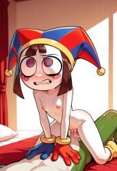 ai_generated anguirus12345 anthro anthro_on_human anthro_penetrating anthro_penetrating_human blush breasts cowgirl_position cum cum_in_pussy cum_inside duo female female_penetrated gummigoo_(the_amazing_digital_circus) human human_penetrated male male/female male_penetrating male_penetrating_female mostly_nude nipples pale_skin penetration pomni_(the_amazing_digital_circus) sex small_breasts tadc the_amazing_digital_circus vagina vaginal_penetration vaginal_sex white_skin