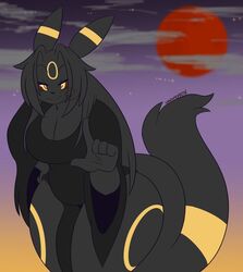 allyson_(dewwydartz) big_breasts dewwydarts dewwydartz female furry nintendo pokémon_(species) pokemon tagme thick_thighs umbreon