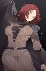 elden_ring female fromsoftware fully_clothed looking_at_viewer melina_(elden_ring) nee_(pixiv18710305) solo yellow_eyes