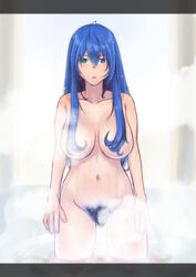 1girls bare_shoulders bath blue_hair breasts caeda_(fire_emblem) completely_nude covering_breasts female_only female_pubic_hair fire_emblem fire_emblem:_mystery_of_the_emblem fire_emblem:_shadow_dragon_and_the_blade_of_light hair_covering_breasts kaji_pix large_breasts looking_at_viewer nintendo nipples nude nude_female pubic_hair solo steam wet wet_pubic_hair