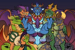 5boys anthro bruno_(spyro) cosmos_(spyro) double_penetration dragon erect_while_penetrated fetishame group group_sex hi_res lateef_(spyro) lucky_pierre male male/male male_only male_penetrated nestor_(spyro) orgy penetrating_while_penetrated penetration sex titan_(spyro) yaoi