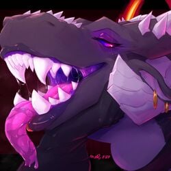 1:1 2021 anthro demon digital_media_(artwork) dragon dragoness drooling female hi_res mature_female mawshot maxine-dragon-787 maxine_dragon milf open_mouth pink_tongue purple_eyes saliva sharp_teeth teeth tongue tongue_out vore