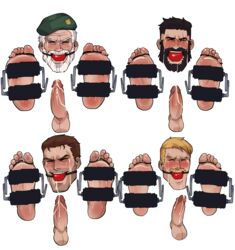 4boys 5_toes after_orgasm ball_gag bill_(left_4_dead) blush capcom chris_redfield cum cum_on_face david_king dbd dead_by_daylight feet felix_richter foot_fetish foot_focus gag human laughing left_4_dead male_feet male_focus male_only male_tickling penis penis_out red_ball_gag resident_evil revealyoursins roller_brushes saliva sweat tears the_entity through_wall tickle_fetish tickle_torture tickling tickling_feet toe_ties video_game video_games white_background