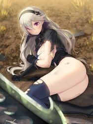 corrin_(fire_emblem) corrin_(fire_emblem)_(female) defeated fire_emblem fire_emblem_fates kashiwamochi_yomogi nintendo thighs torn_clothes