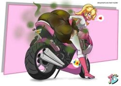 princess peach from mario kart by trap-diaper