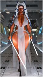 ahsoka tano from star wars by cga3d