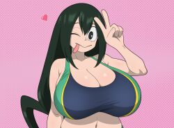 tsuyu asui from my hero academia by snakebd
