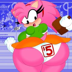 amy rose from sonic (series) by 3barts