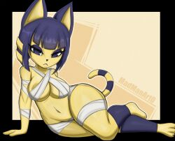 ankha from animal crossing by madmanart