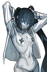 black rock shooter (character) from black rock shooter by cell (artist)