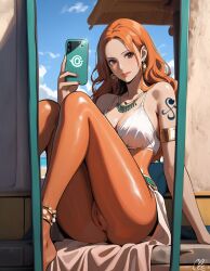 nami (one piece) from one piece by moegambo